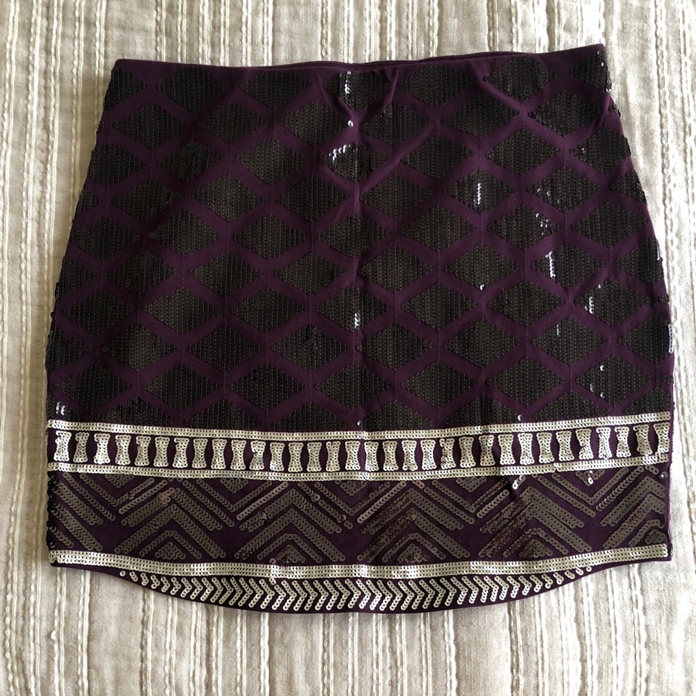 NWT Express Sequin Mini Skirt Size M
